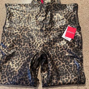 NWT Spanx Leopard Leggings Size 1X